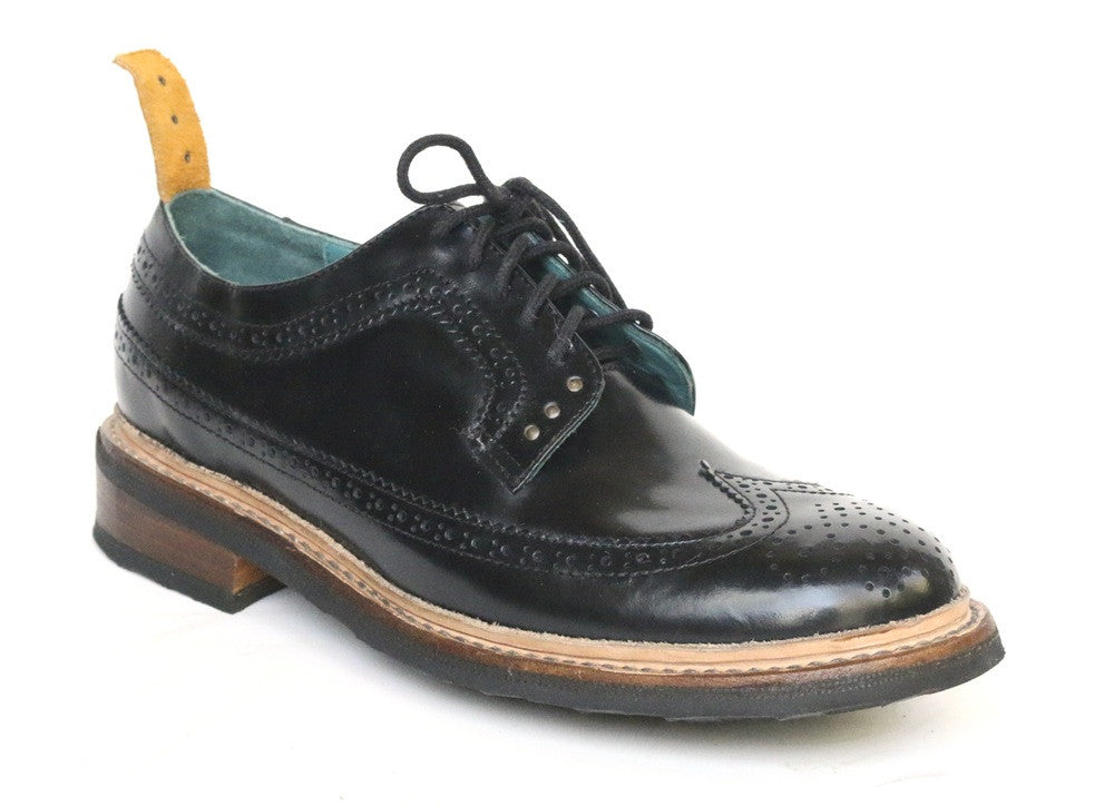 No.1051 RUNWAY brogue shoe Black MEN - pskaufmanfootwear