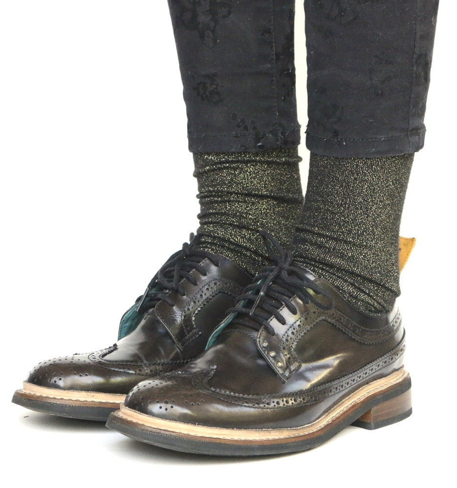 No.1051 RUNWAY brogue shoe Brown Rub-off WOMEN - pskaufmanfootwear