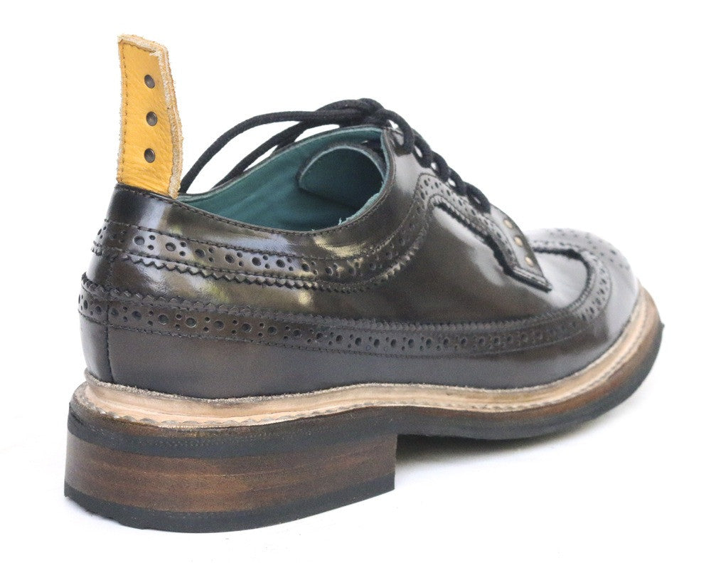 No.1051 RUNWAY brogue shoe Brown Rub-off MEN - pskaufmanfootwear