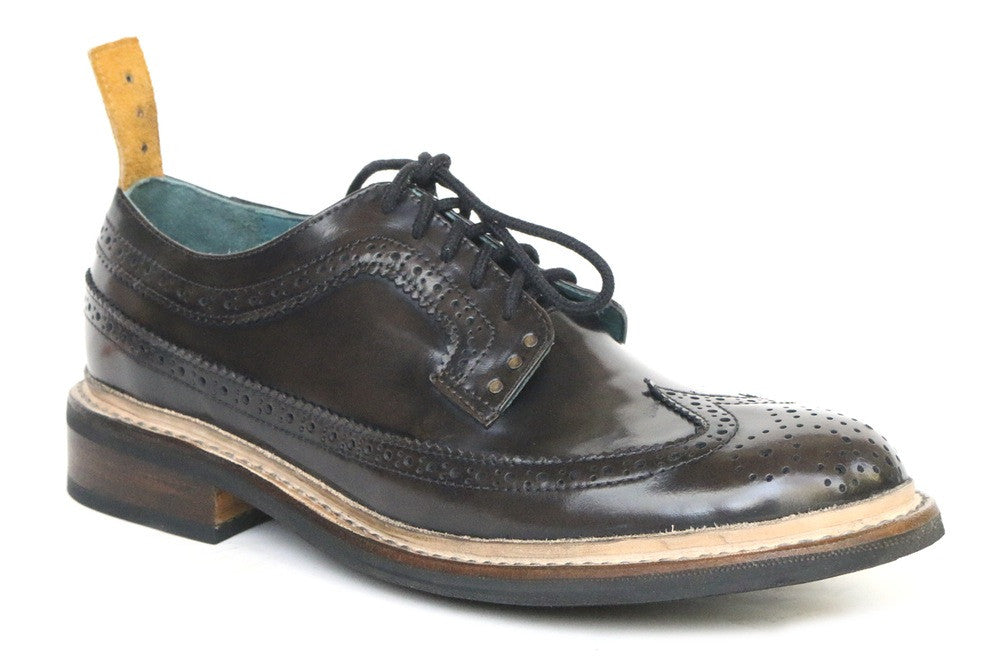 No.1051 RUNWAY brogue shoe Brown Rub-off MEN - pskaufmanfootwear