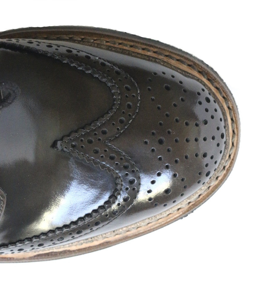 No.1051 RUNWAY brogue shoe Brown Rub-off MEN - pskaufmanfootwear