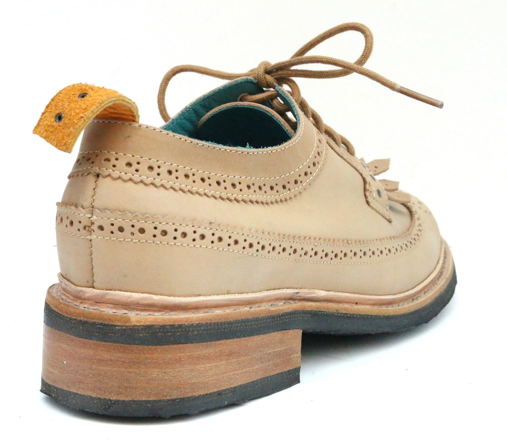 No.1051 RUNWAY brogue shoe Natural - pskaufmanfootwear