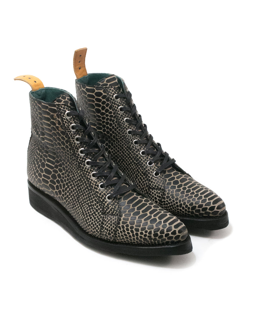No.2062 HALLWAY ankle boot Black Serpentine - pskaufmanfootwear