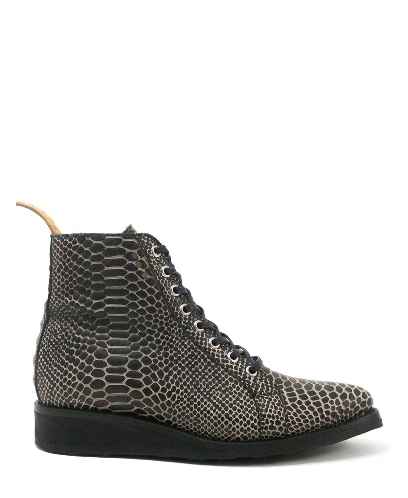 No.2062 HALLWAY ankle boot Black Serpentine - pskaufmanfootwear
