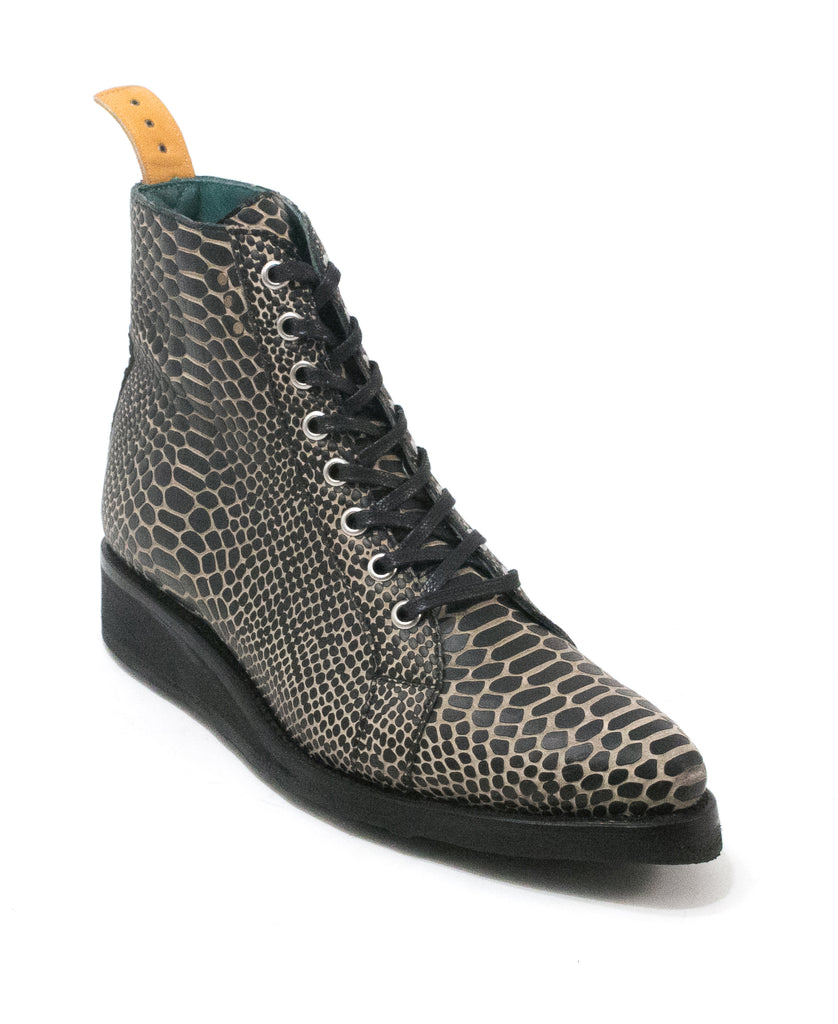 No.2062 HALLWAY ankle boot Black Serpentine - pskaufmanfootwear