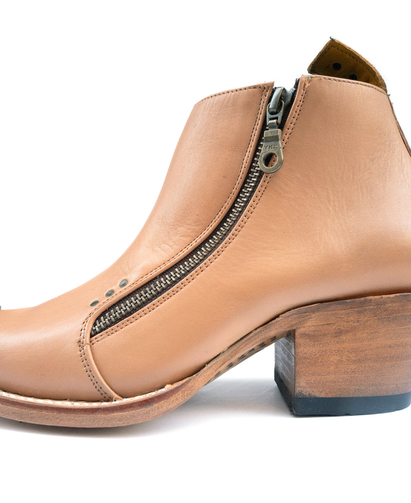 No.2005 FREEWAY ankle zip boot Clay