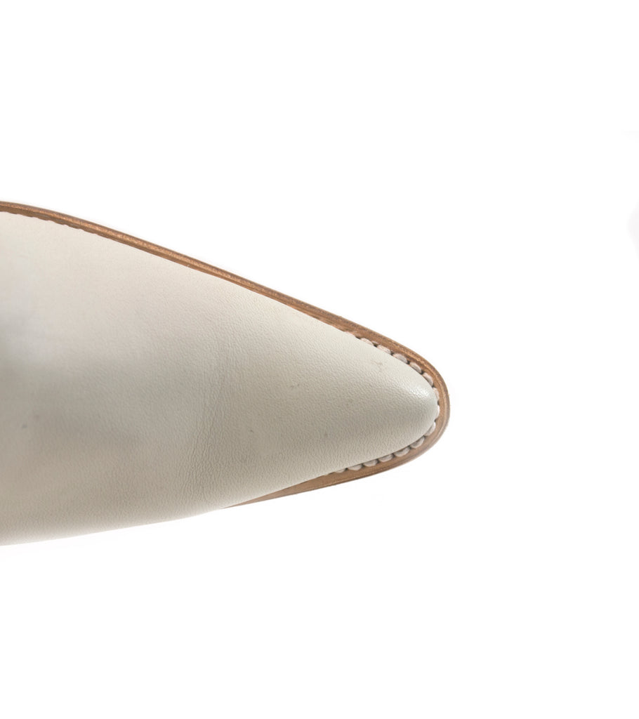 No.2023 SIDEWALK side buckle ankle boot Bone - pskaufmanfootwear