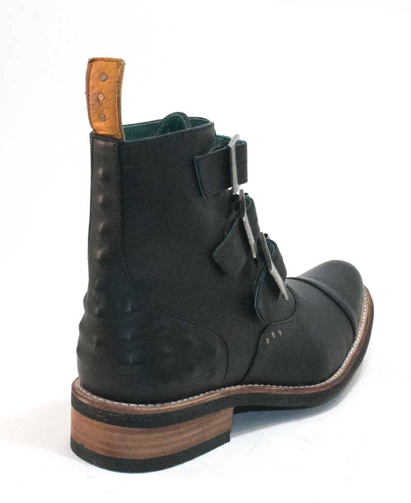 No.2045 TARMAC buckle boot Black MEN - pskaufmanfootwear