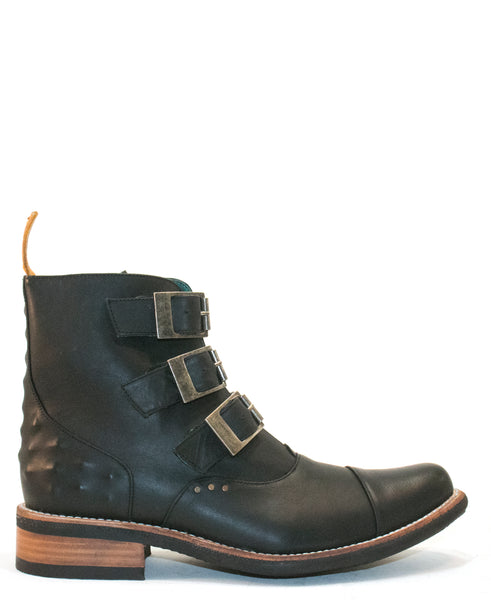 No.2045 TARMAC buckle boot Black MEN - pskaufmanfootwear