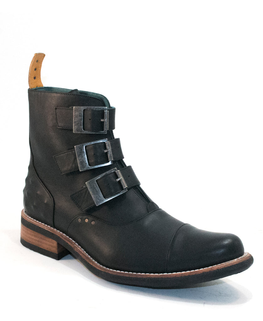 No.2045 TARMAC buckle boot Black MEN - pskaufmanfootwear