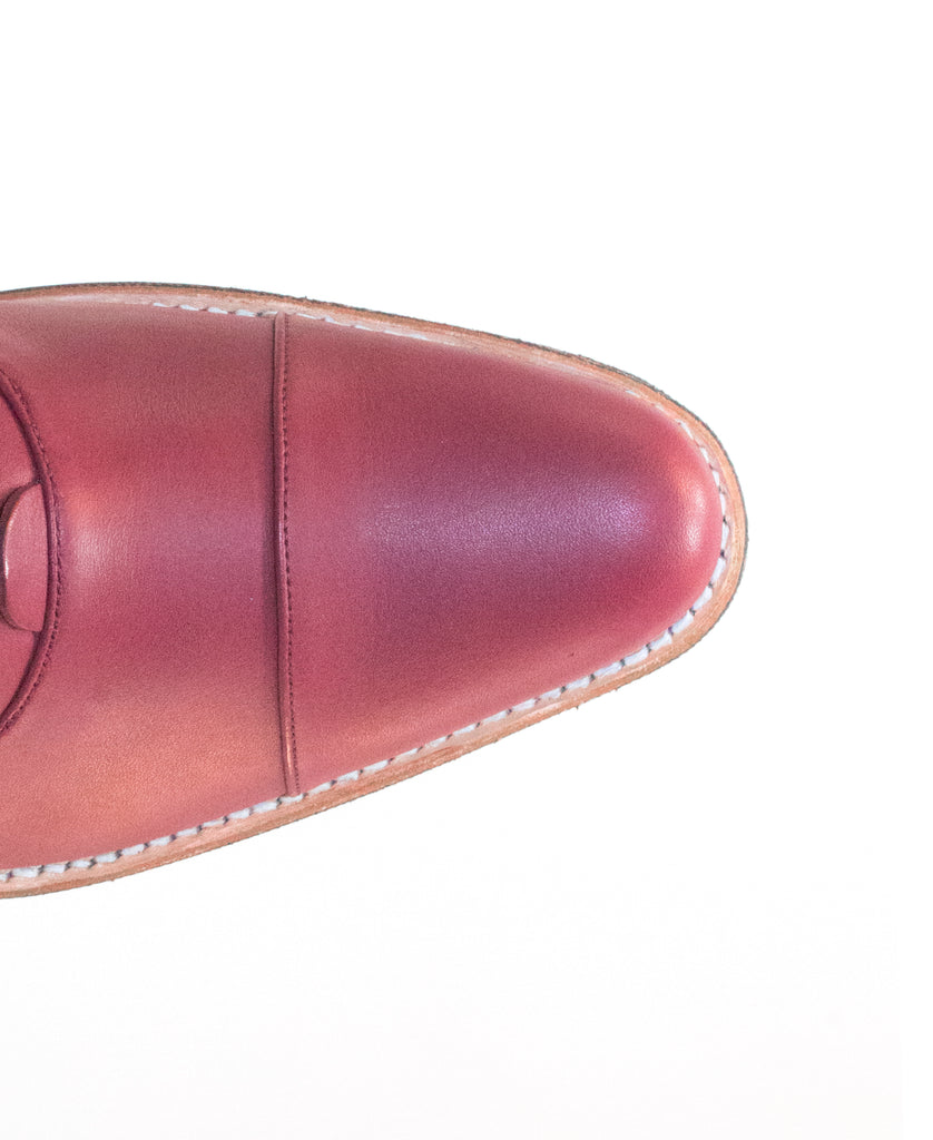 No.2045 TARMAC buckle boot Blood MEN - pskaufmanfootwear