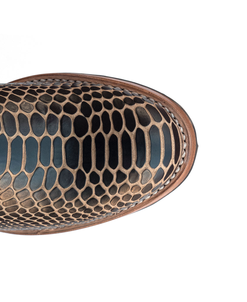 No.2070 HIGHROAD ankle zip boot Black Twister