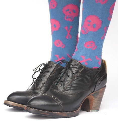 No.0019 CROSSWALK cap toe oxford Black - pskaufmanfootwear