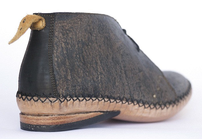 No.0025 UNDERPASS moccasin desert boot Moss - pskaufmanfootwear
