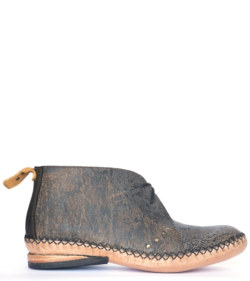 No.0025 UNDERPASS moccasin desert boot Moss - pskaufmanfootwear