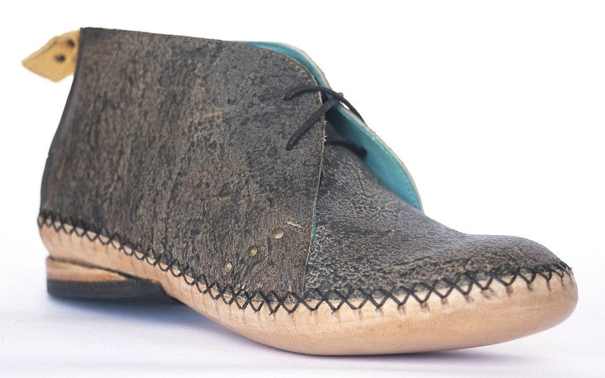 No.0025 UNDERPASS moccasin desert boot Moss - pskaufmanfootwear