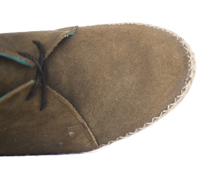 No.0025 UNDERPASS moccasin desert boot Oiled Tan Suede - pskaufmanfootwear