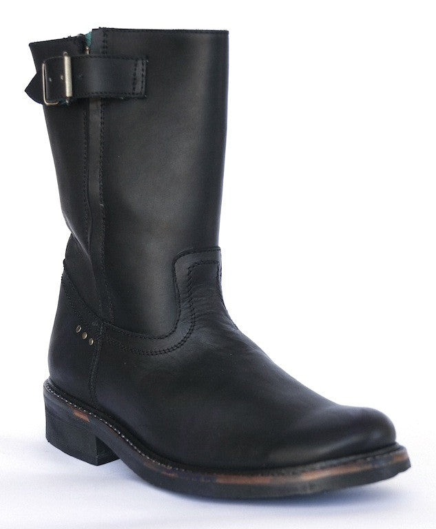 No.0030 HIGHWAY side zip boot Black - pskaufmanfootwear