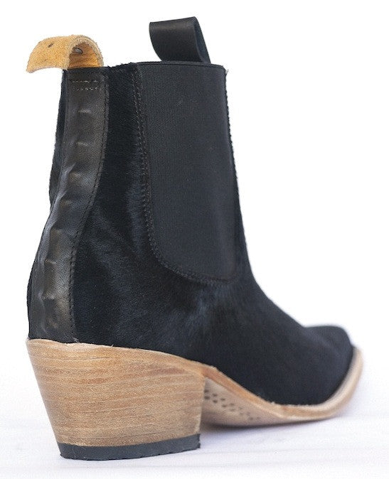 No.1001 FREEWAY chelsea boot Black Fur - pskaufmanfootwear