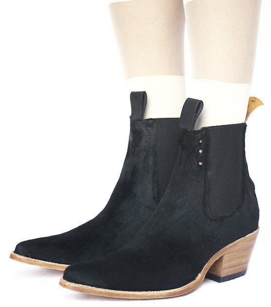No.1001 FREEWAY chelsea boot Black Fur - pskaufmanfootwear