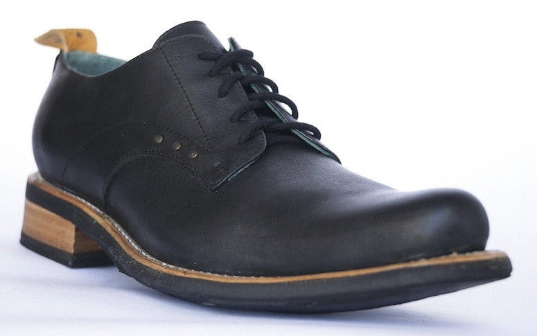 No.1044 TARMAC tie shoe Black MEN - pskaufmanfootwear