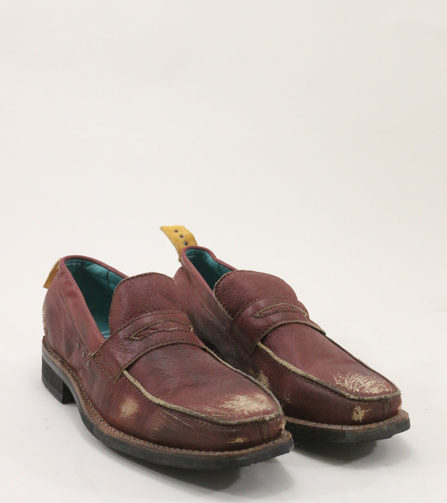 no.0013 sidewalk loafer red vintage sz 9 - pskaufmanfootwear