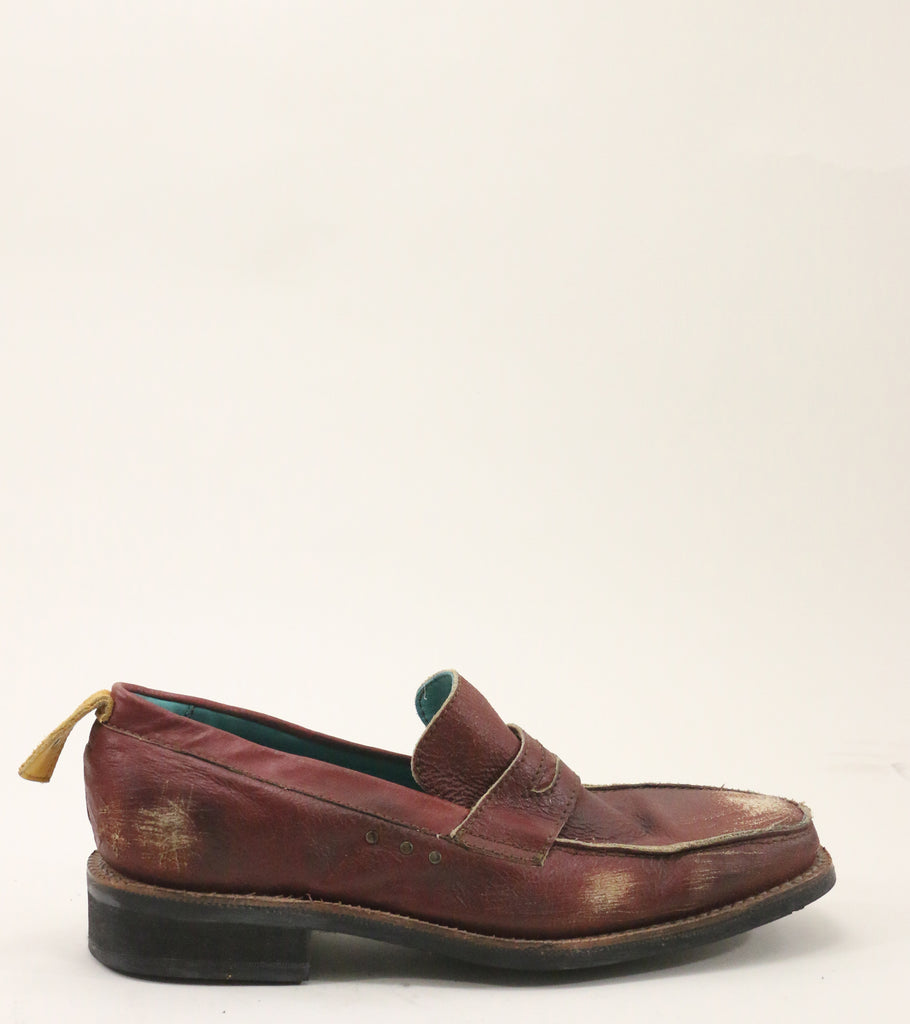 no.0013 sidewalk loafer red vintage sz 9 - pskaufmanfootwear