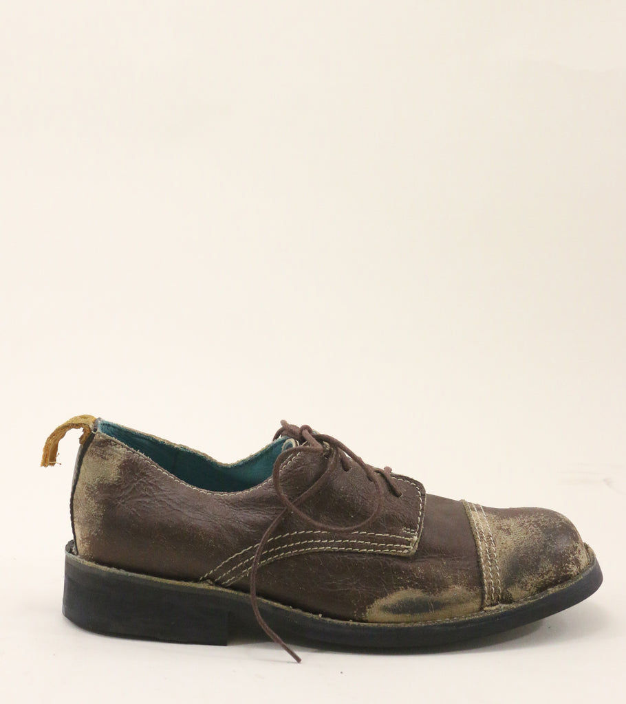 signal toe-cap shoes brown distressed sz 9 - pskaufmanfootwear