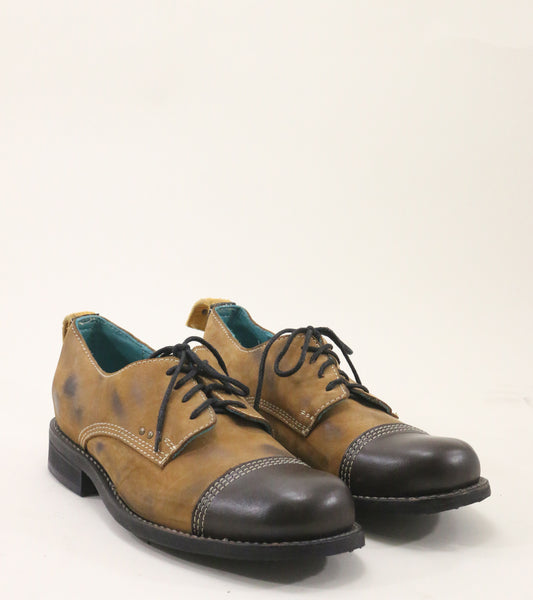 signal cap-toe shoe camel nubuc w contrast toe sz 9 - pskaufmanfootwear