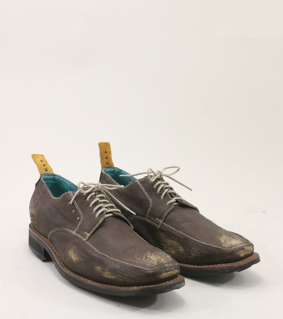 sidewalk tie shoe distressed brown sz 9 - pskaufmanfootwear