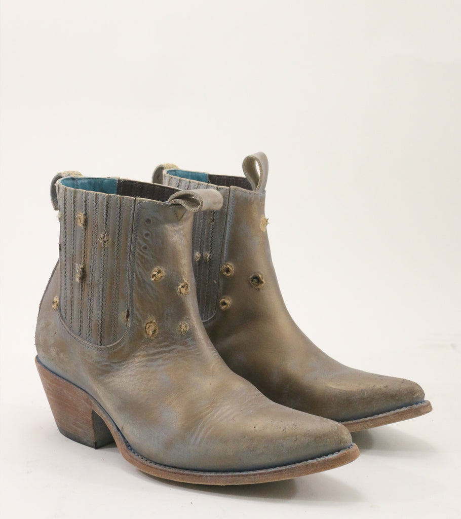 no.1001 natural bronze paint totally blown sz 10 - pskaufmanfootwear