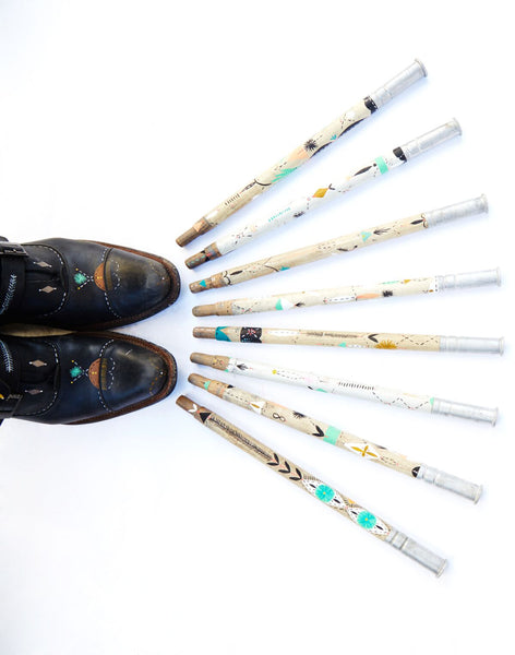 bunnie reiss x pskaufman... painted totem poles - pskaufmanfootwear