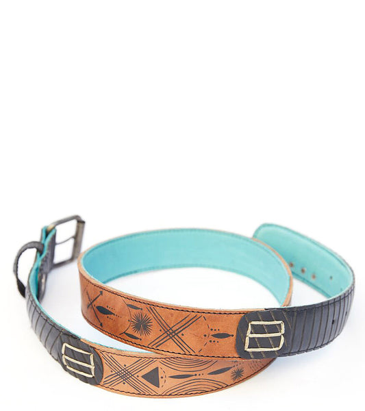 bunnie reiss x pskaufman... belt Chestnut - pskaufmanfootwear