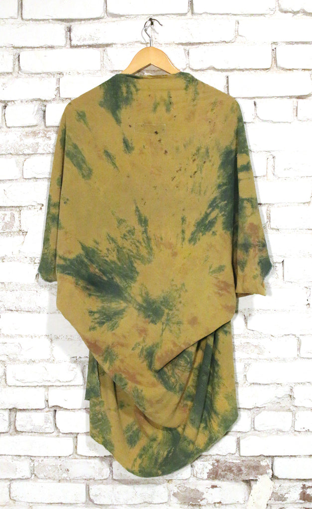 totally blown x pskaufman... Green yellow kimono - pskaufmanfootwear