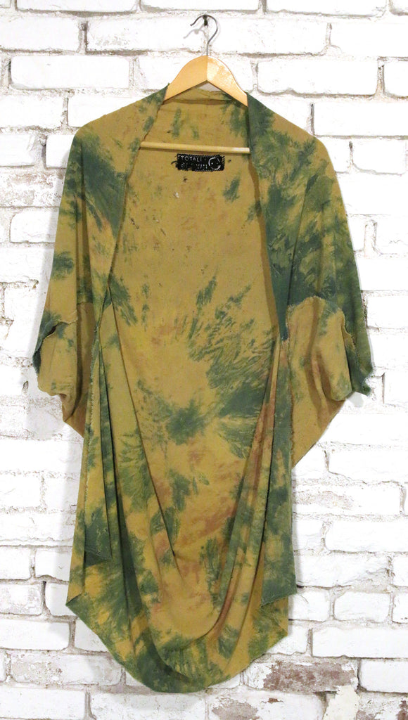 totally blown x pskaufman... Green yellow kimono - pskaufmanfootwear